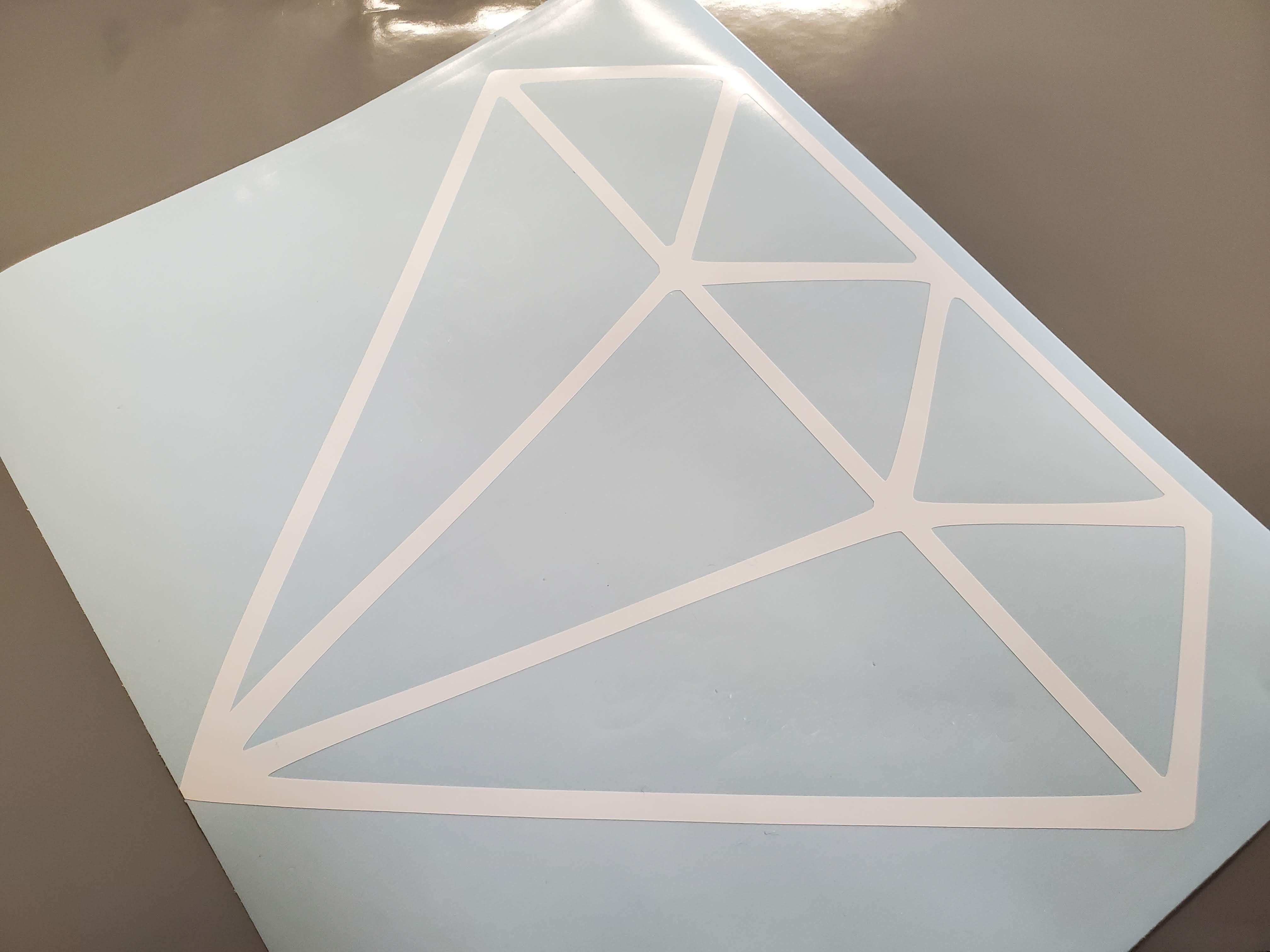 10" x 11" Diamond Windshield Graphic